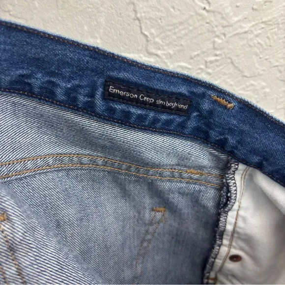 Citizens Of Humanity Emerson Crop Slim Boyfriend Mid Rise Size 28
