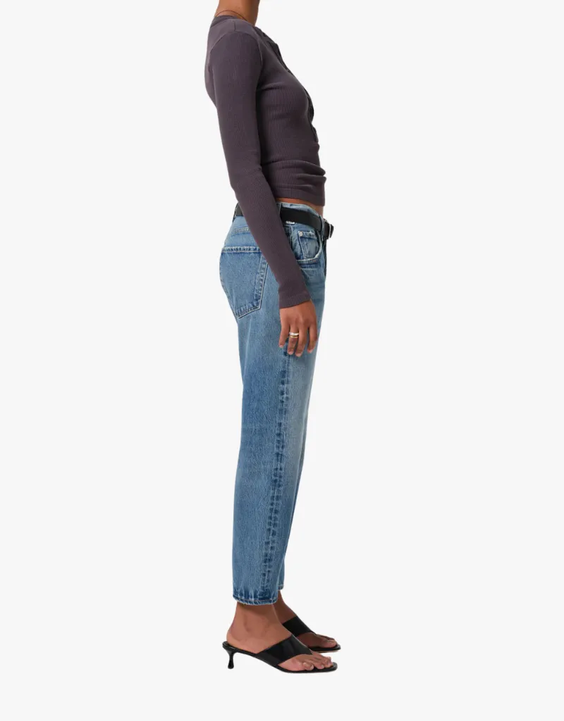 Citizens of Humanity Winslow Cropped Boyfriend Jeans in Pacifica