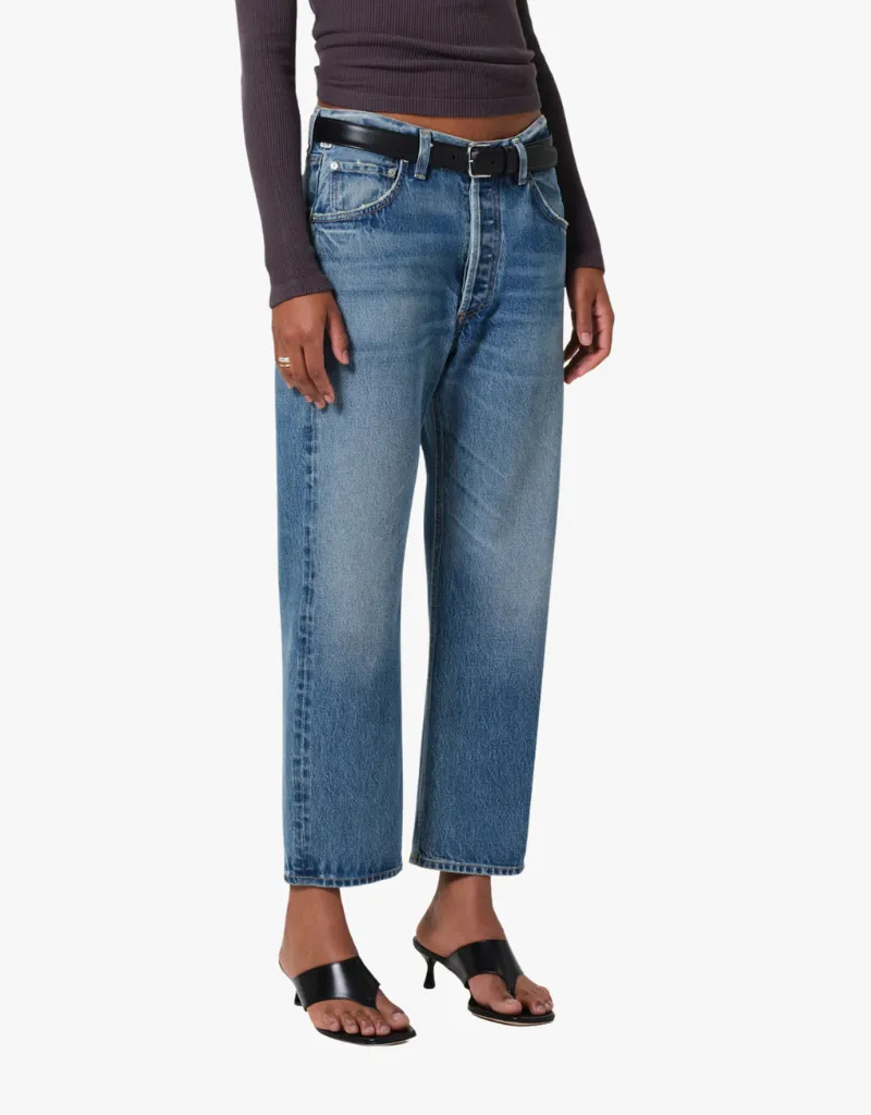 Citizens of Humanity Winslow Cropped Boyfriend Jeans in Pacifica