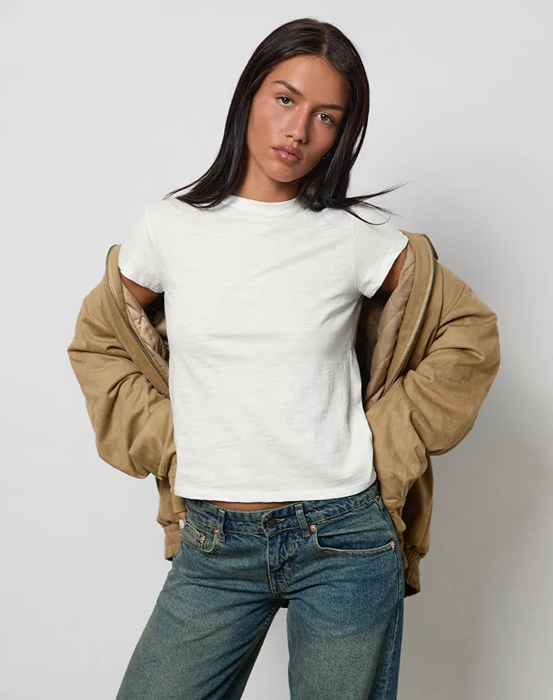 Clio Baggy Tee in Ivory