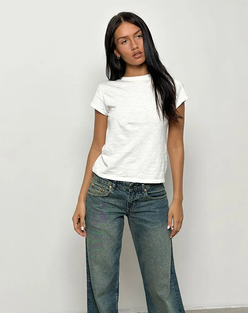 Clio Baggy Tee in Ivory