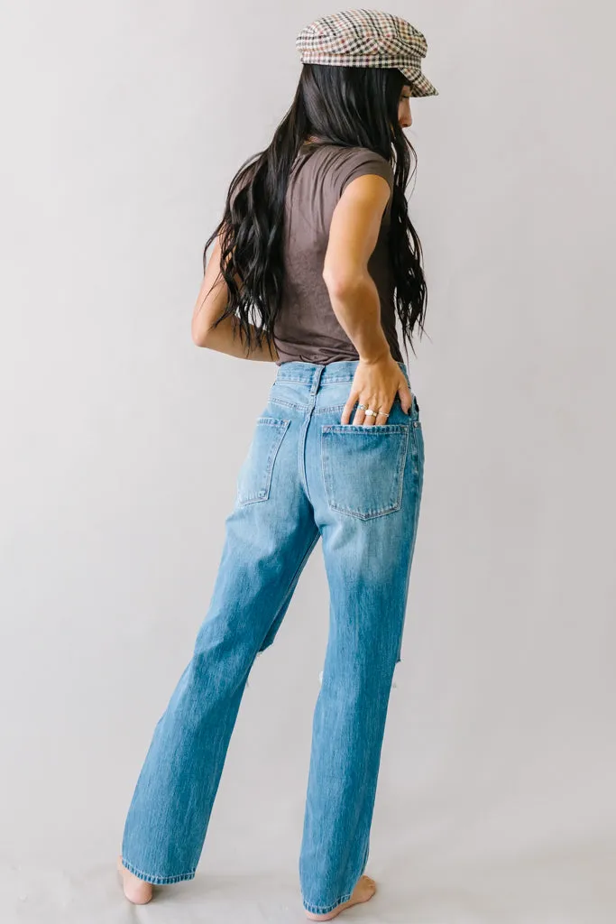 Cobain High Rise Boyfriend Jeans by KanCan in Medium Wash