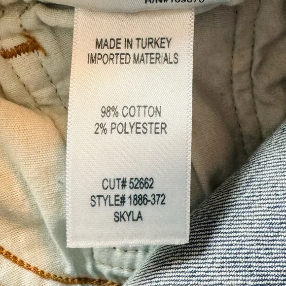 COH Skyla Midrise Cigarette Jeans Size 24