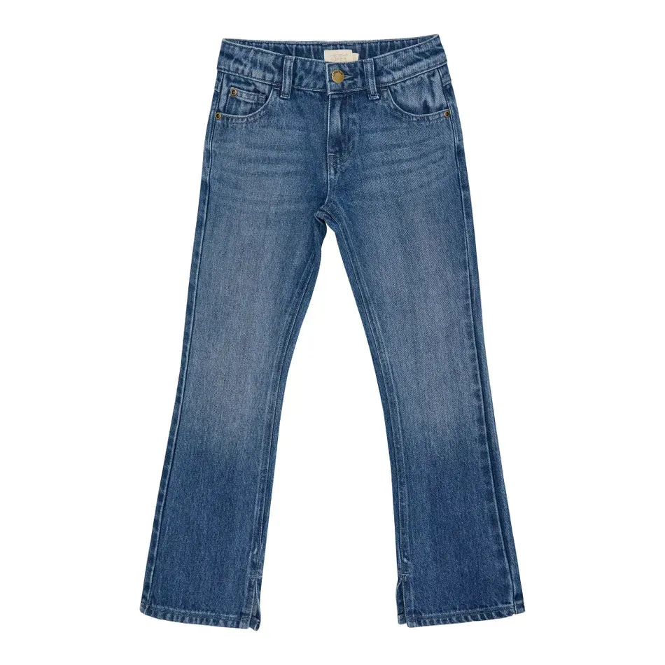 Creamie Brand Wide Legged Denim Jeans: Sizes 4 to 14 Years