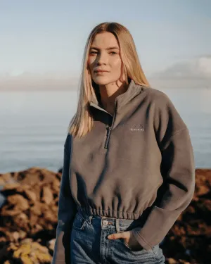 CROPPED FLEECE  - GRAPHITE