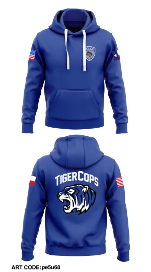 Daingerfield - Lone Star ISD Police Department  Core Men's Hooded Performance Sweatshirt - pe5u68