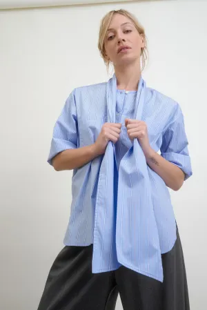 DEAR POLLY | tonal blue shirting