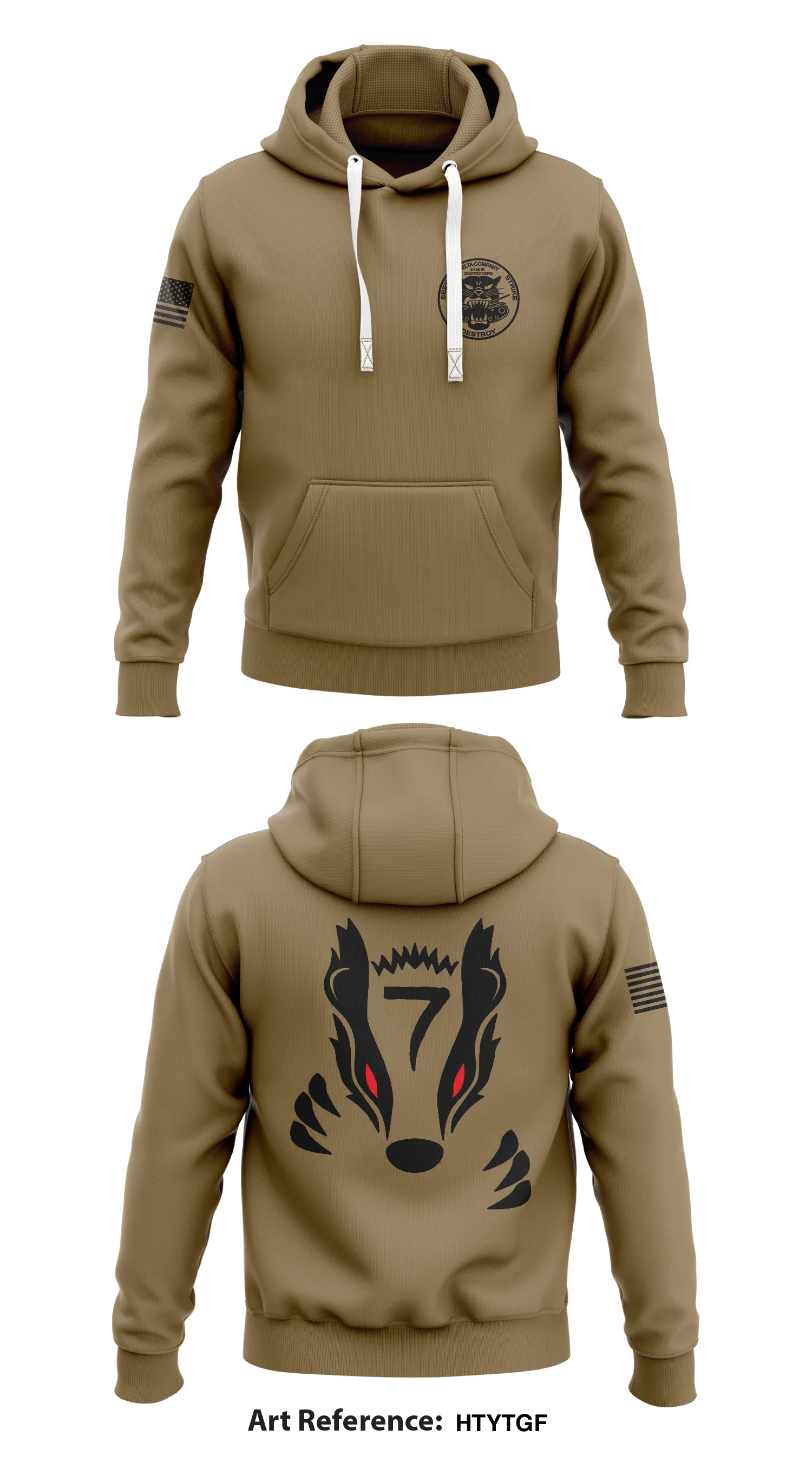 Delta Company 3-126 IN Store 1  Core Men's Hooded Performance Sweatshirt - HTytGF