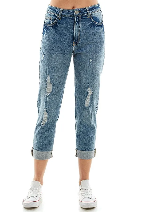 DESTROYED  BOYFRIEND JEANS
