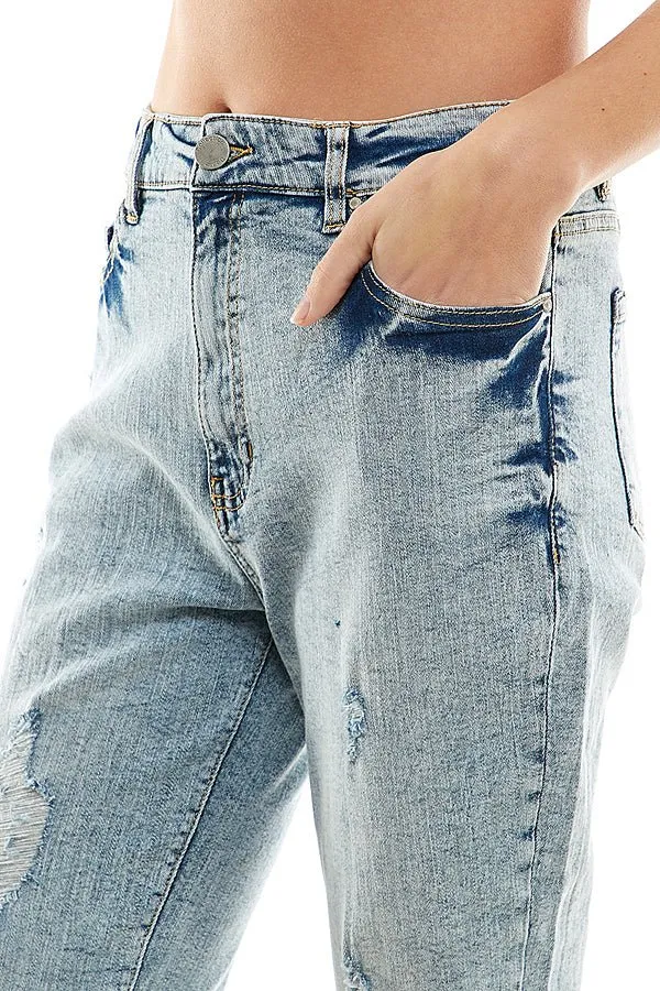 DESTROYED  BOYFRIEND JEANS