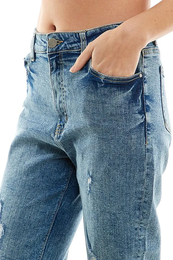 DESTROYED  BOYFRIEND JEANS