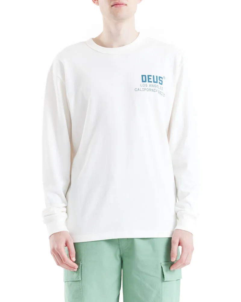 DEUS EX MACHINA JONES L/S TEE - VINTAGE WHITE
