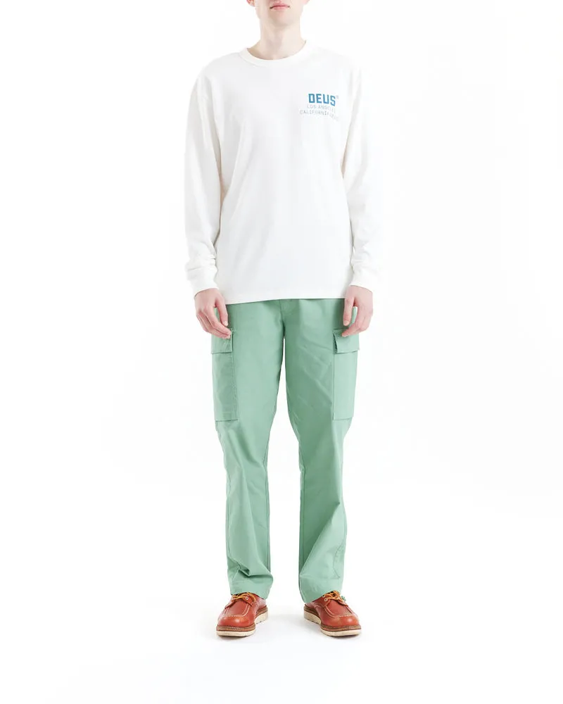 DEUS EX MACHINA JONES L/S TEE - VINTAGE WHITE