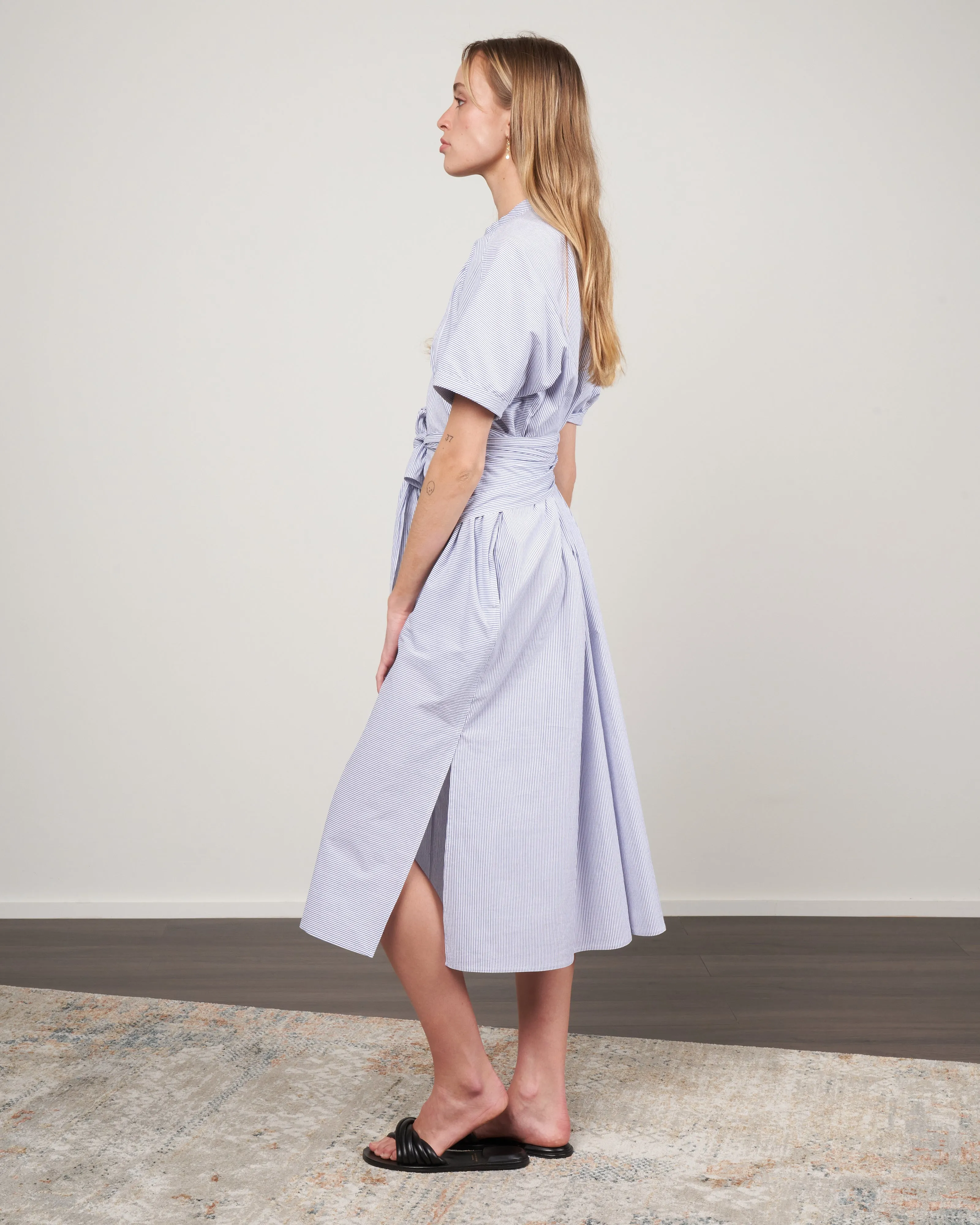 dizzy apron dress - navy