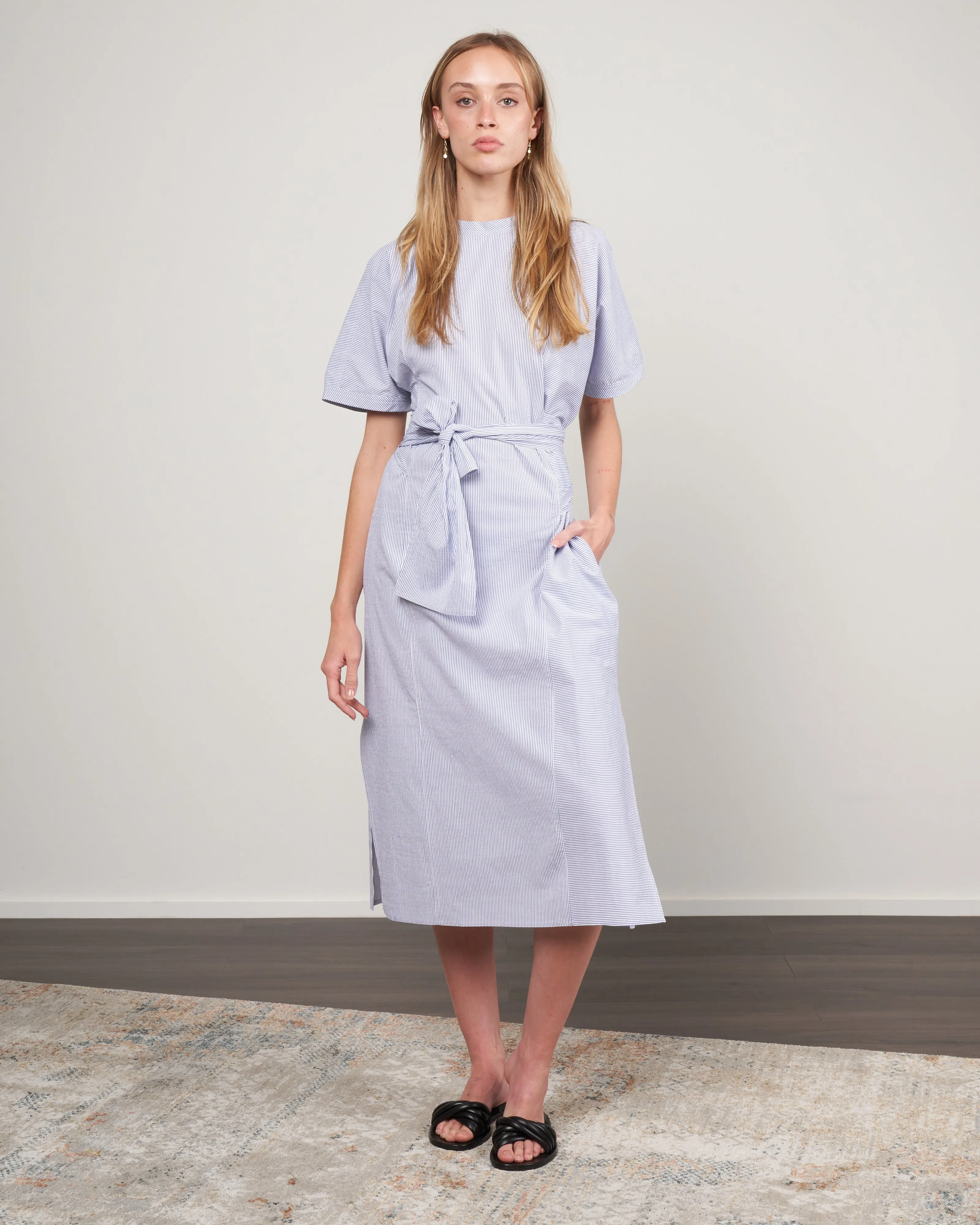 dizzy apron dress - navy