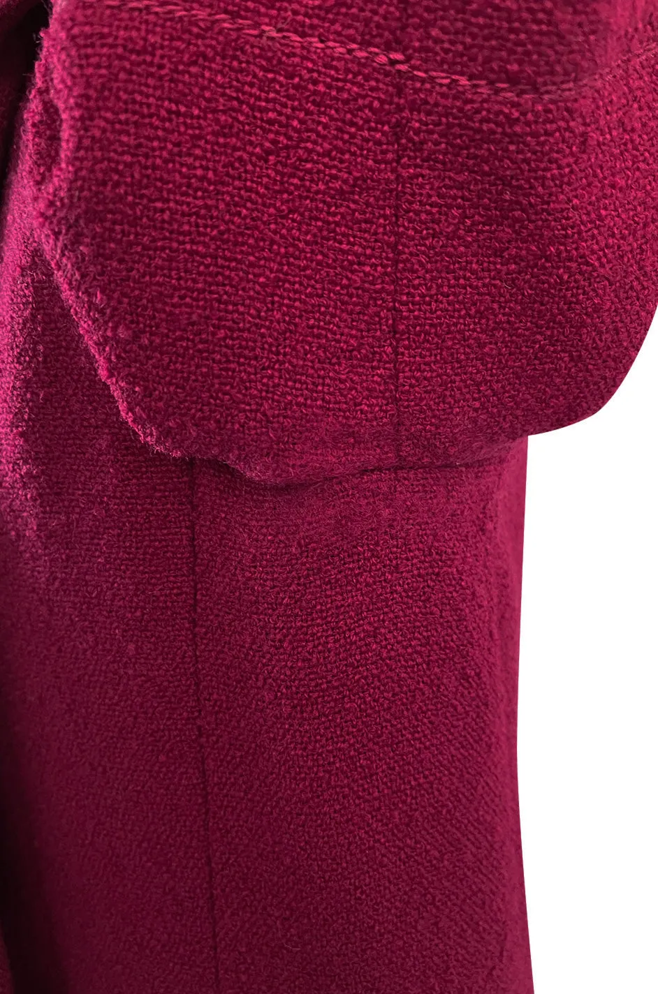 Documented Spring 1966 Christian Dior by Marc Bohan Haute Couture Raspberry Fuchsia Shift Dress