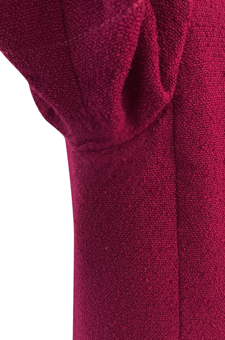 Documented Spring 1966 Christian Dior by Marc Bohan Haute Couture Raspberry Fuchsia Shift Dress