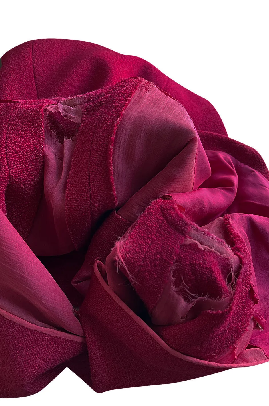 Documented Spring 1966 Christian Dior by Marc Bohan Haute Couture Raspberry Fuchsia Shift Dress