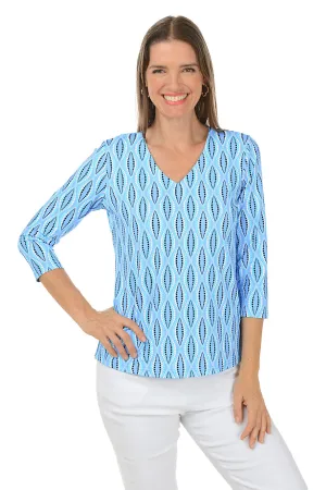Dot Your Eyes UPF50  V-Neck Top