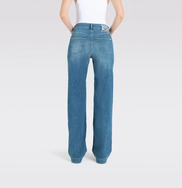 DREAM WIDE LEG JEANS - SUMMER MID BLUE