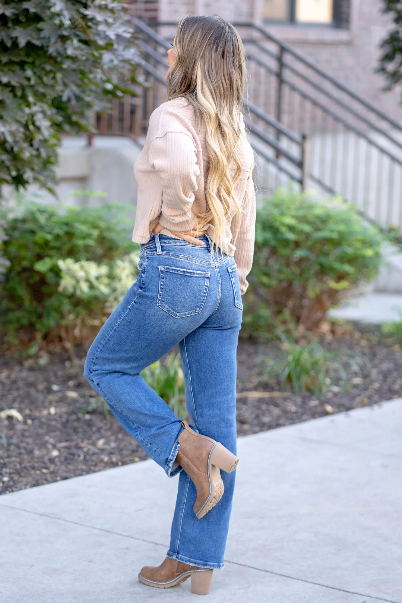 Dreamland High Rise Slim Wide Leg