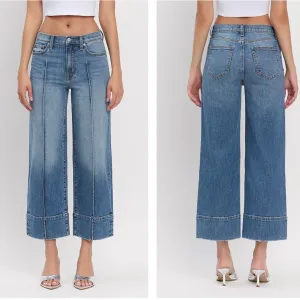 E00017723TD-TRICD HIGH RISE WIDE LEG JEANS