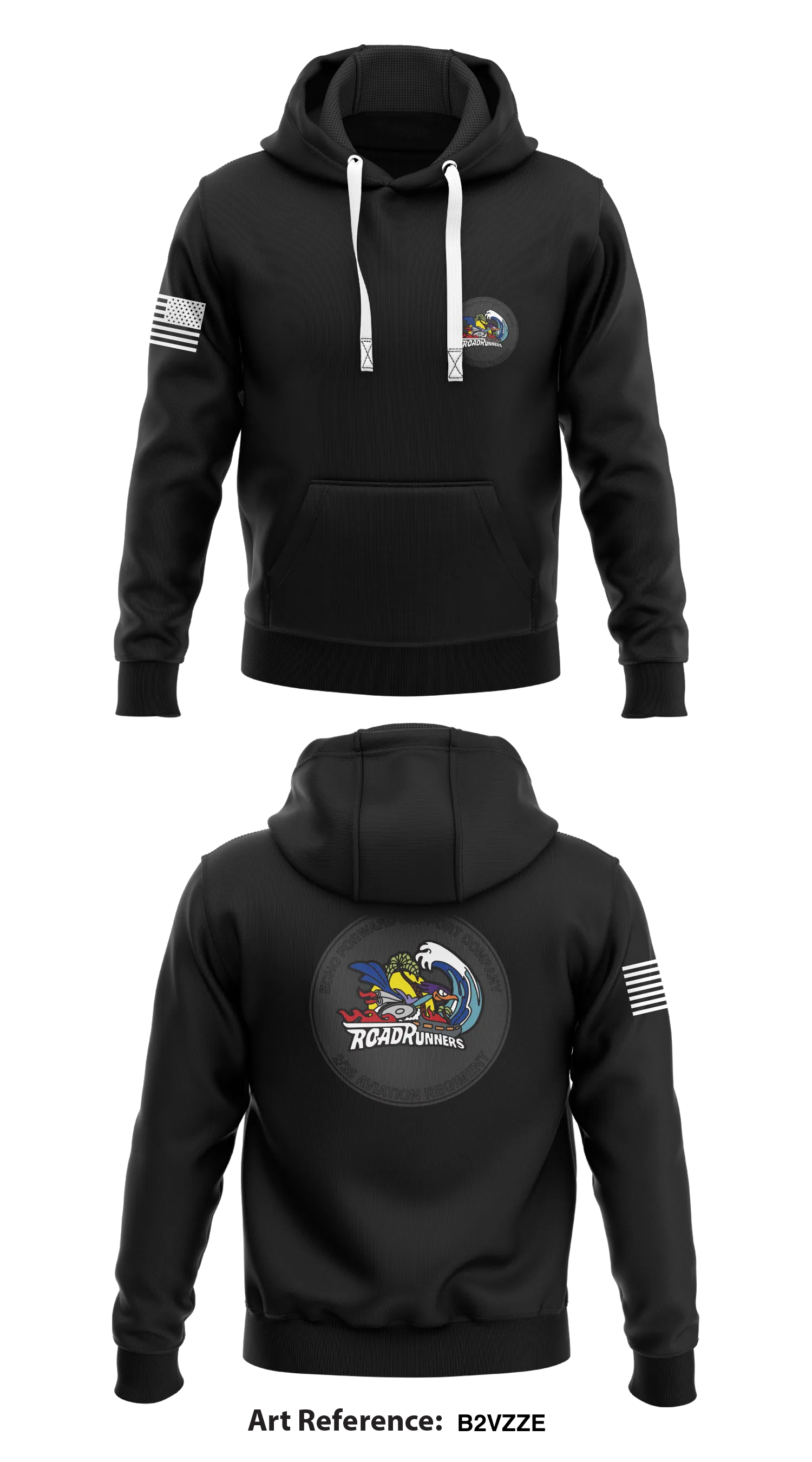 Echo company 2-25 avn Store 1  Core Men's Hooded Performance Sweatshirt - b2VZZE