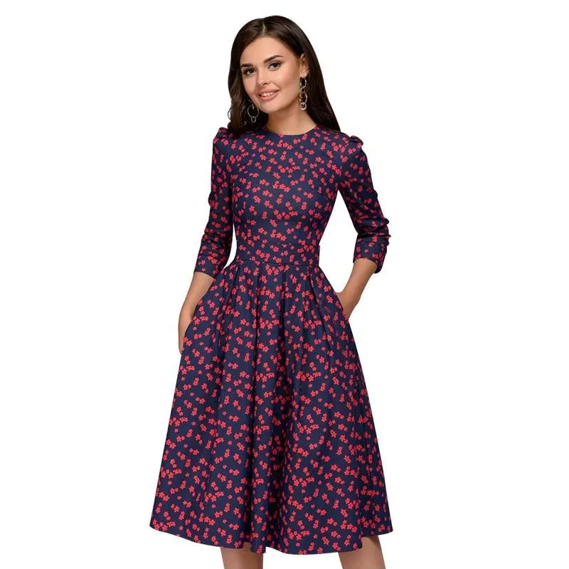 Elisa Reign Elegant Vintage A-line Dress