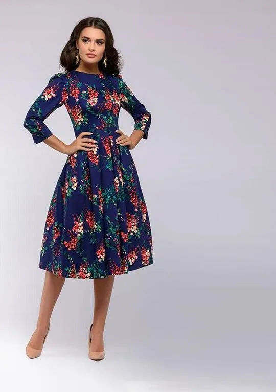 Elisa Reign Elegant Vintage A-line Dress