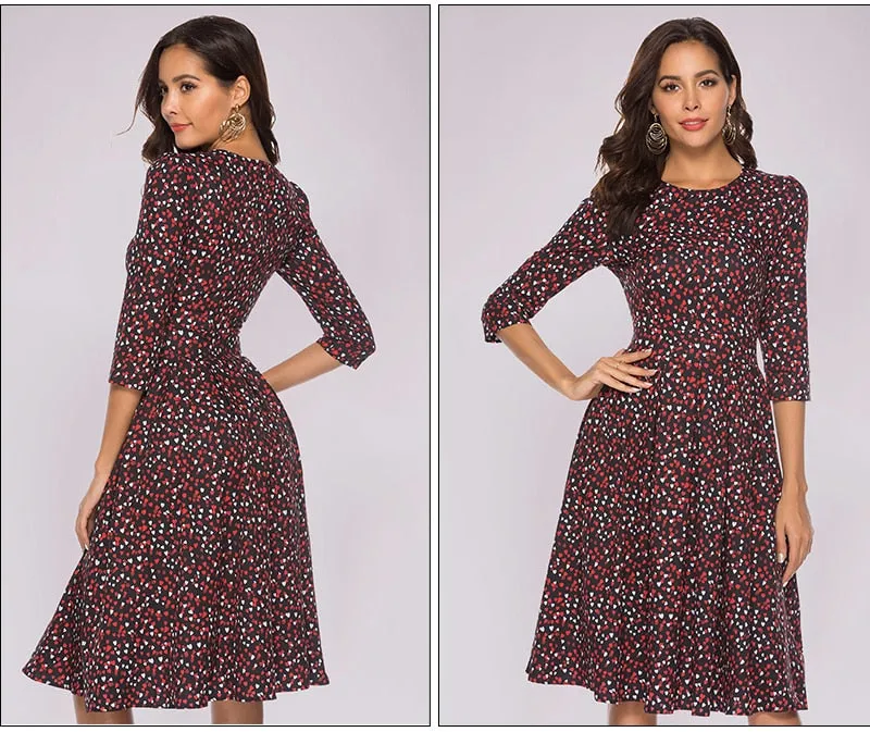 Elisa Reign Elegant Vintage A-line Dress