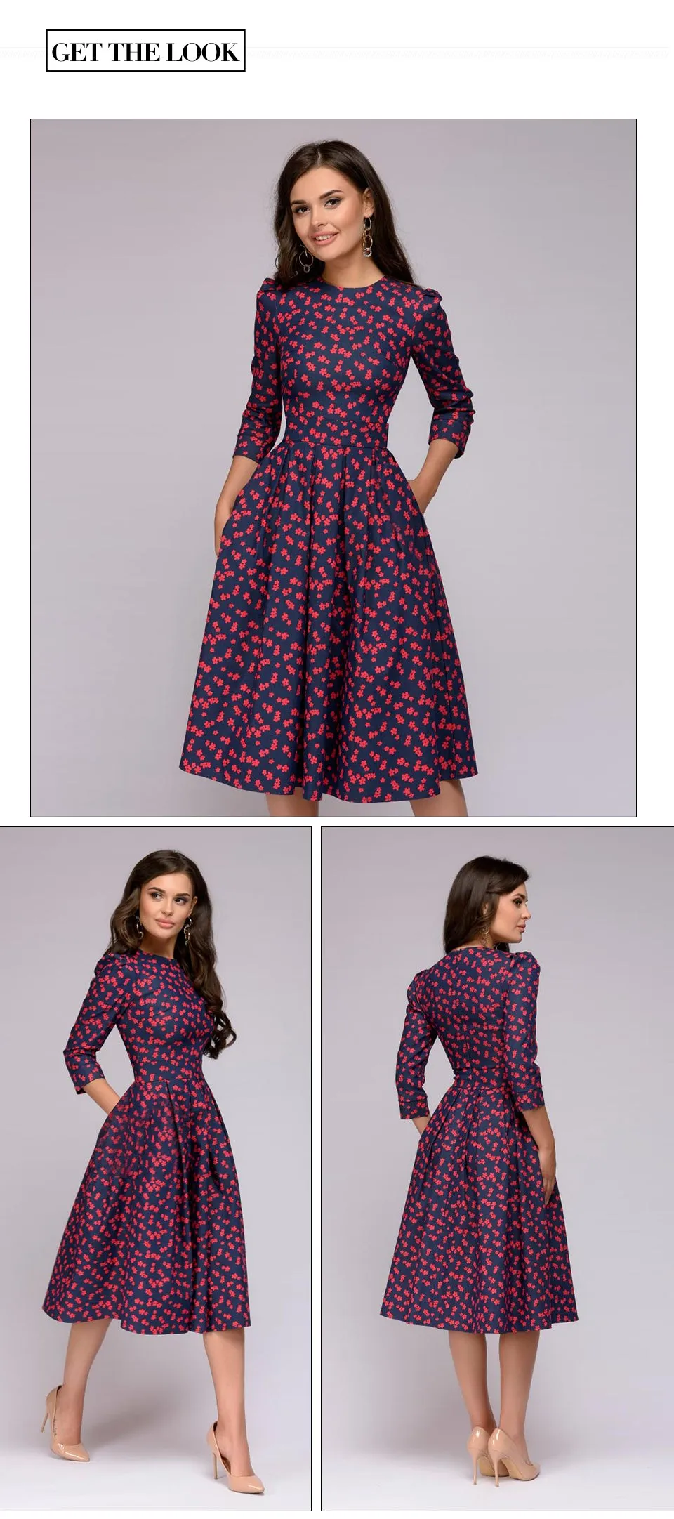 Elisa Reign Elegant Vintage A-line Dress