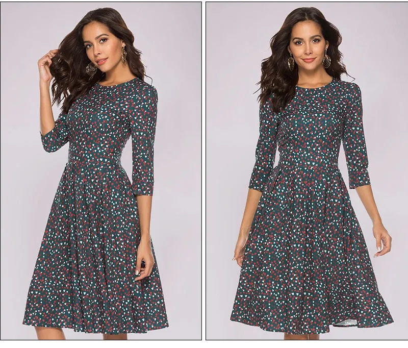 Elisa Reign Elegant Vintage A-line Dress
