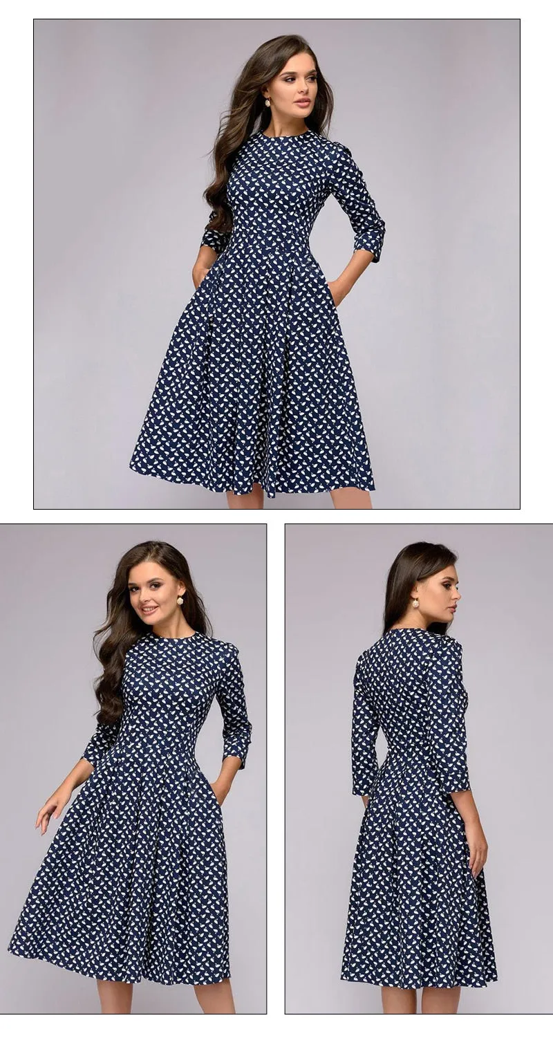 Elisa Reign Elegant Vintage A-line Dress