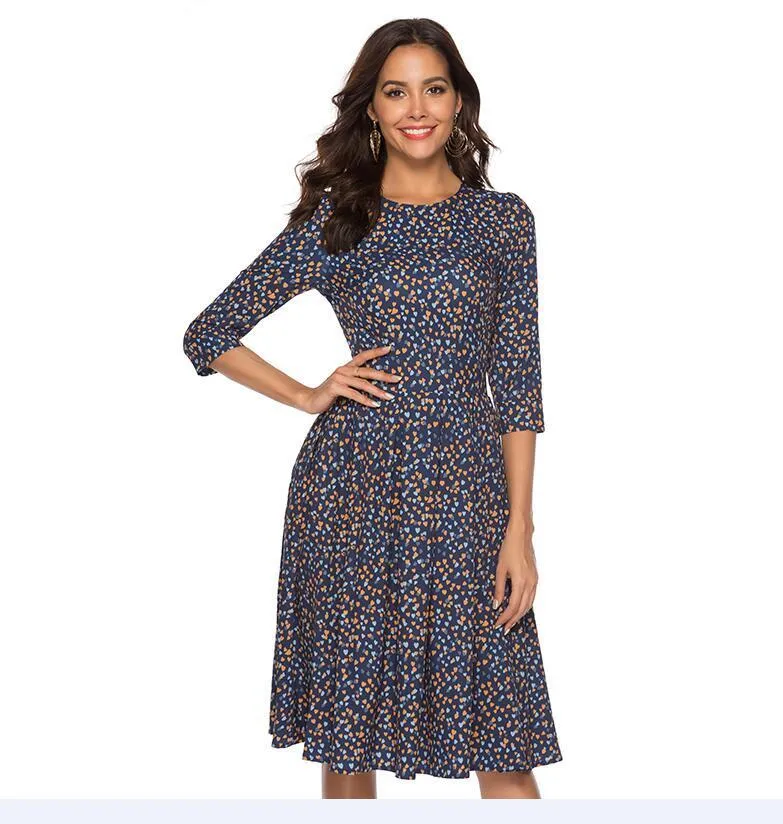 Elisa Reign Elegant Vintage A-line Dress