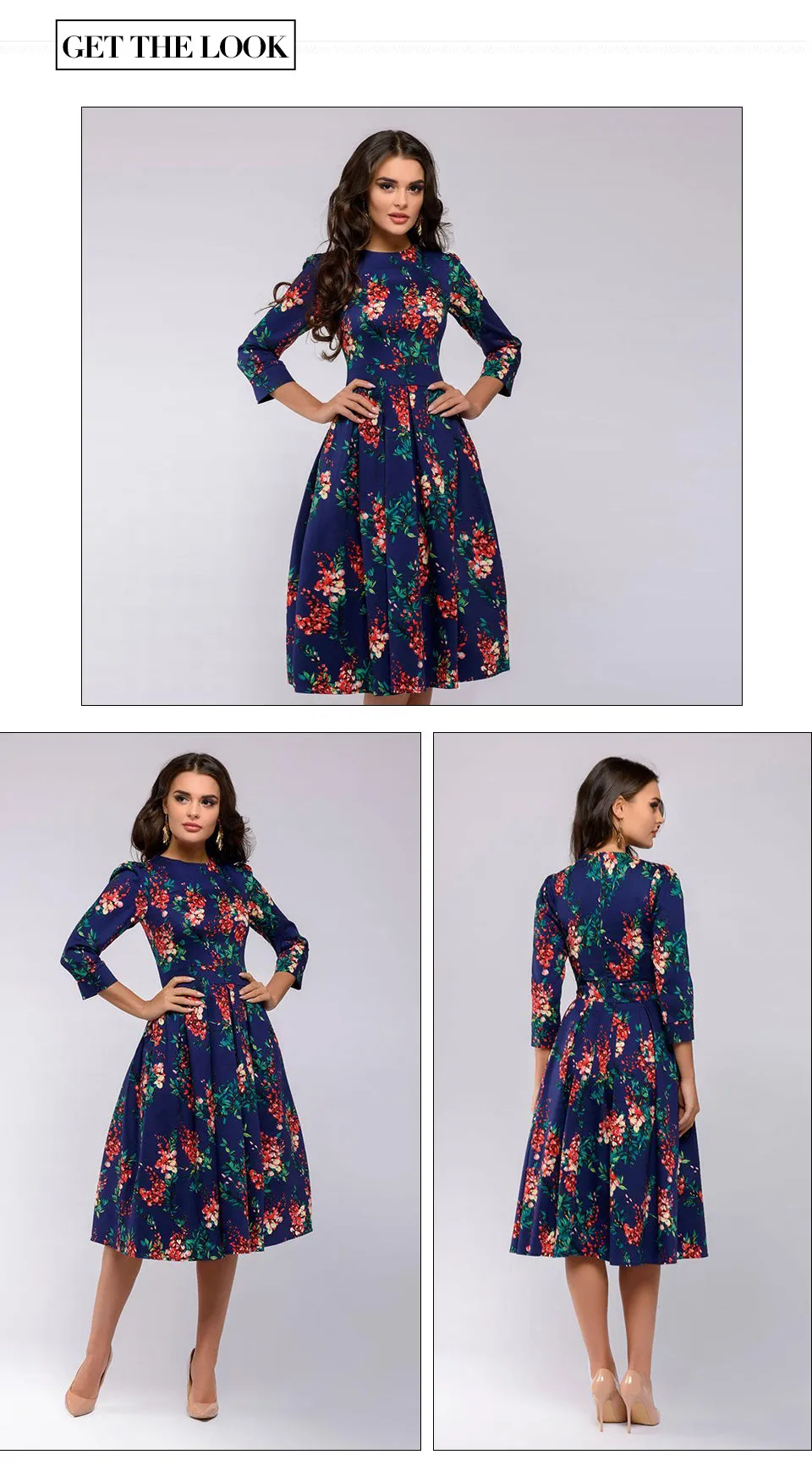 Elisa Reign Elegant Vintage A-line Dress