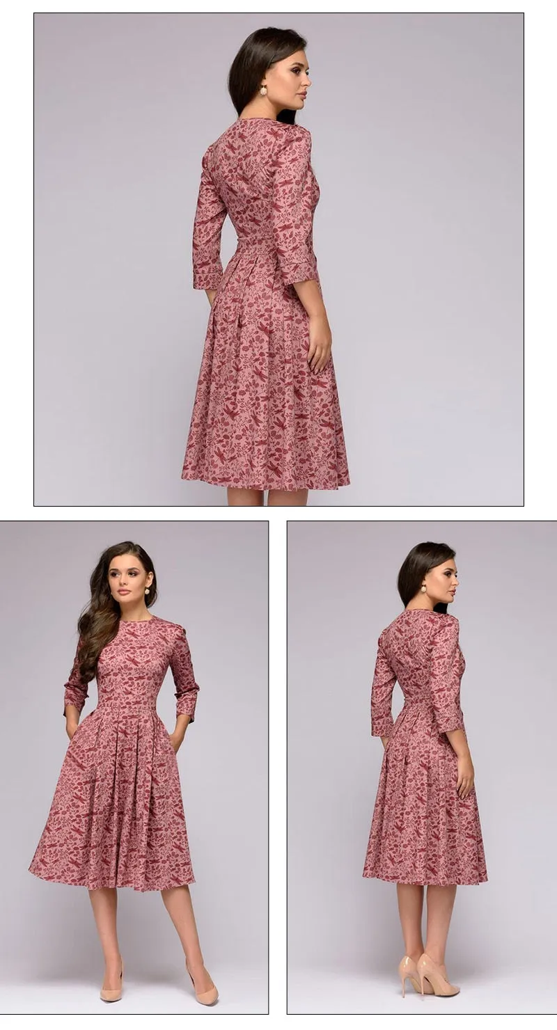 Elisa Reign Elegant Vintage A-line Dress
