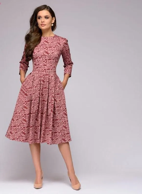 Elisa Reign Elegant Vintage A-line Dress