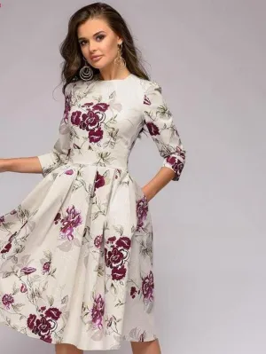 Elisa Reign Elegant Vintage A-line Dress