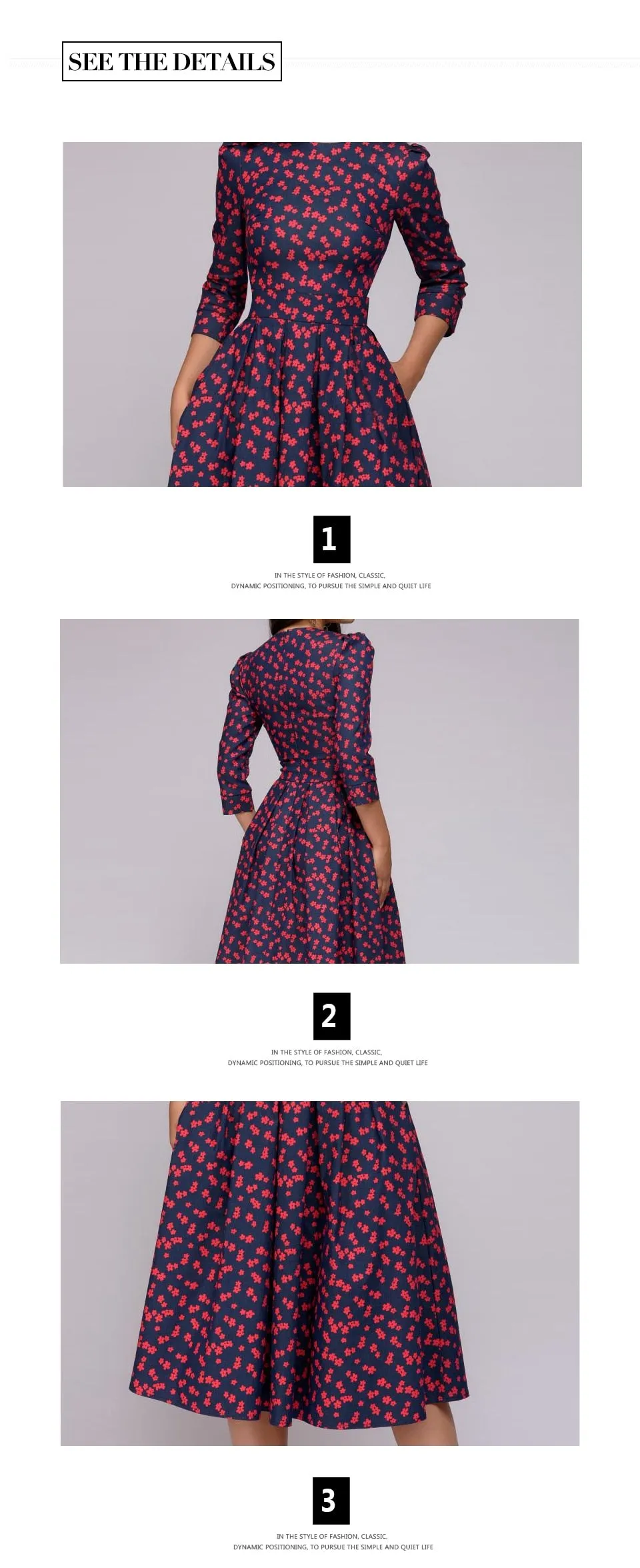 Elisa Reign Elegant Vintage A-line Dress