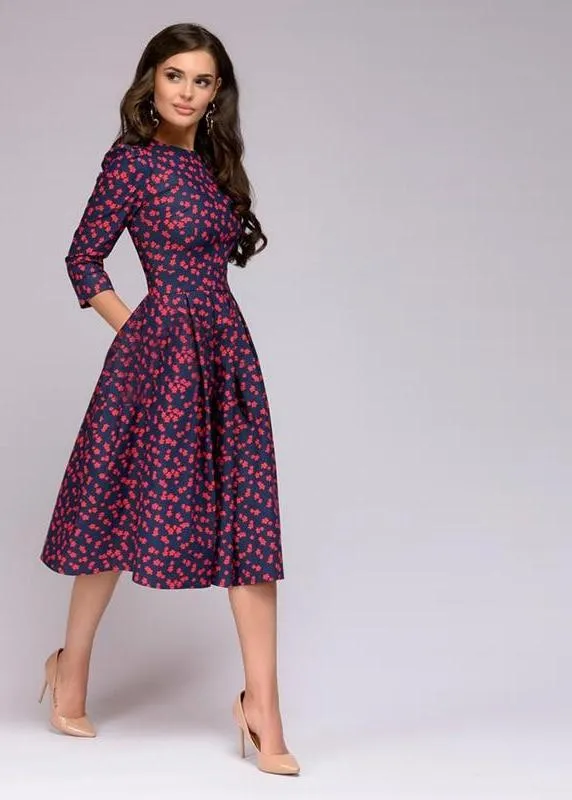 Elisa Reign Elegant Vintage A-line Dress