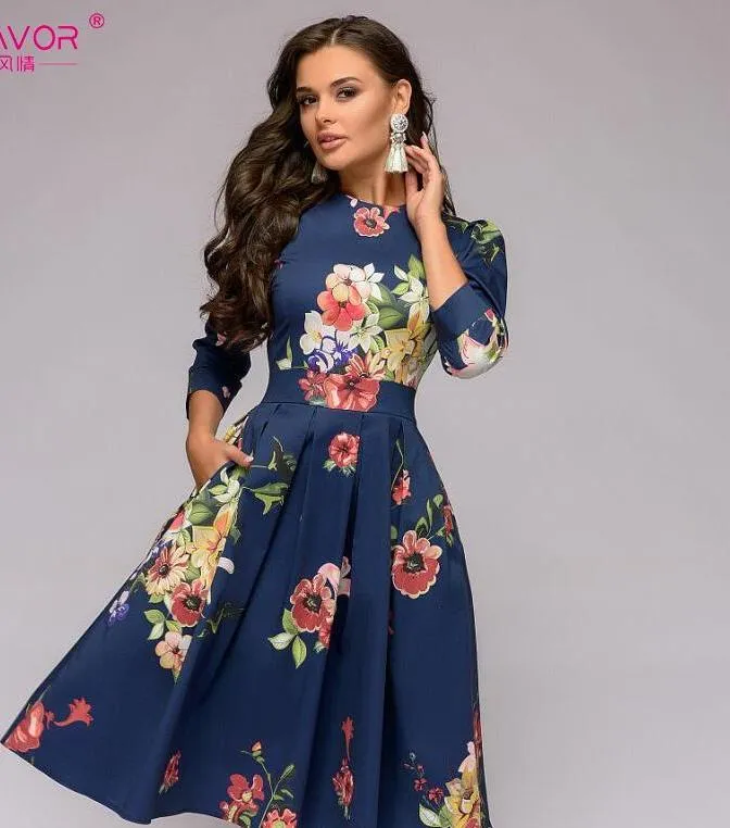 Elisa Reign Elegant Vintage A-line Dress