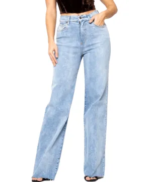 Ellie Wide Leg High Rise Full Length Jeans