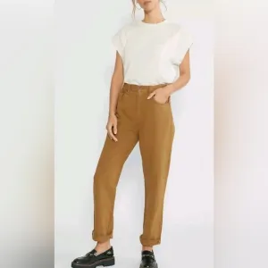ETICA Bryce Pinch Waist High Rise Boyfriend Jeans 31 Tan NWT anthropologie