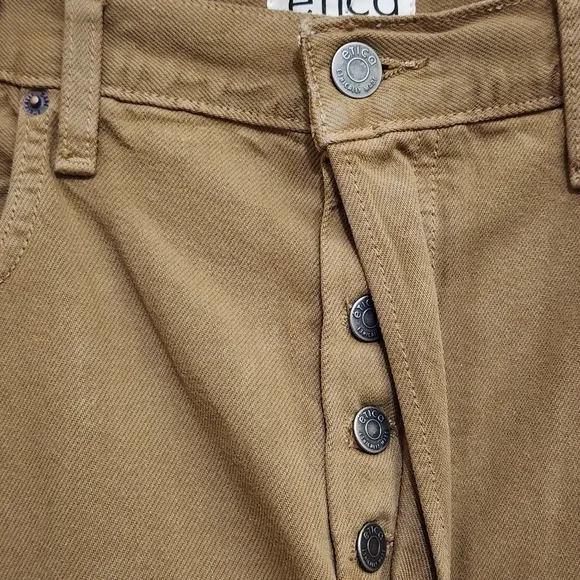 ETICA Bryce Pinch Waist High Rise Boyfriend Jeans 31 Tan NWT anthropologie