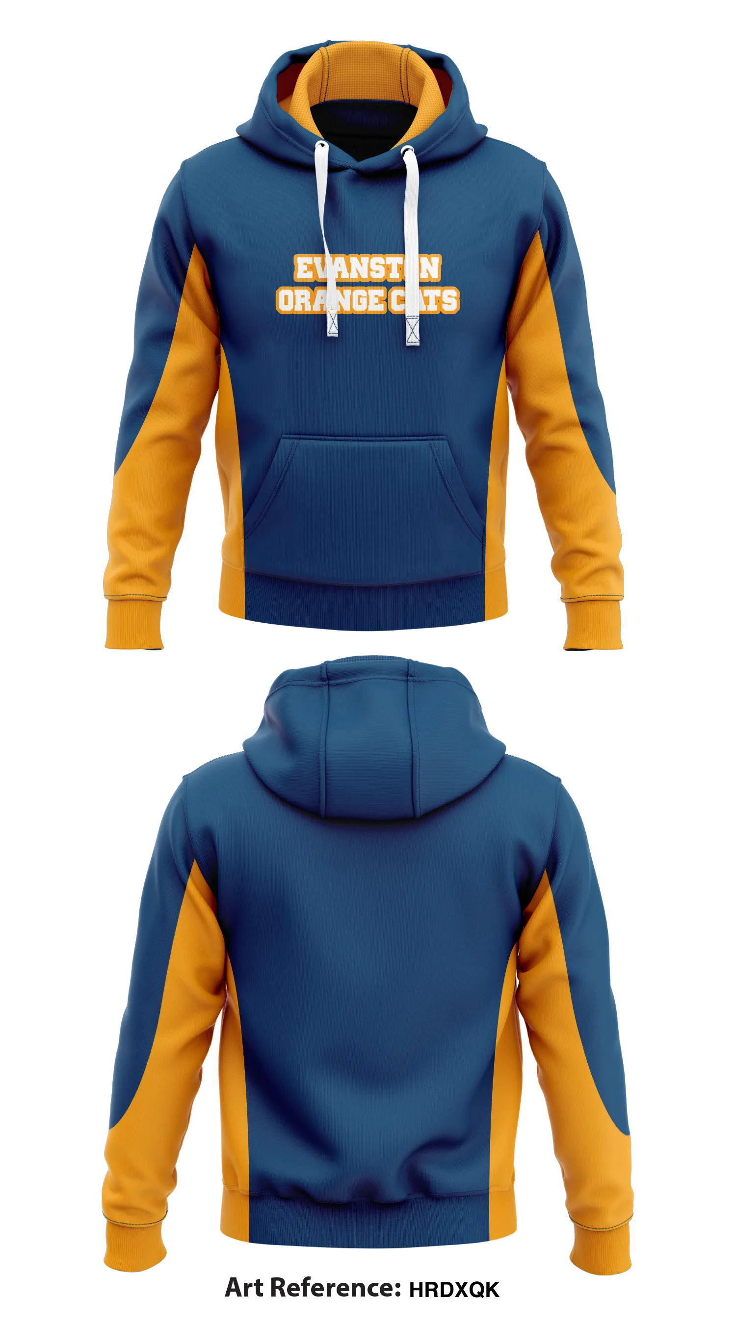 Evanston Orange Cats Store 1  Core Men's Hooded Performance Sweatshirt - HRdXQK