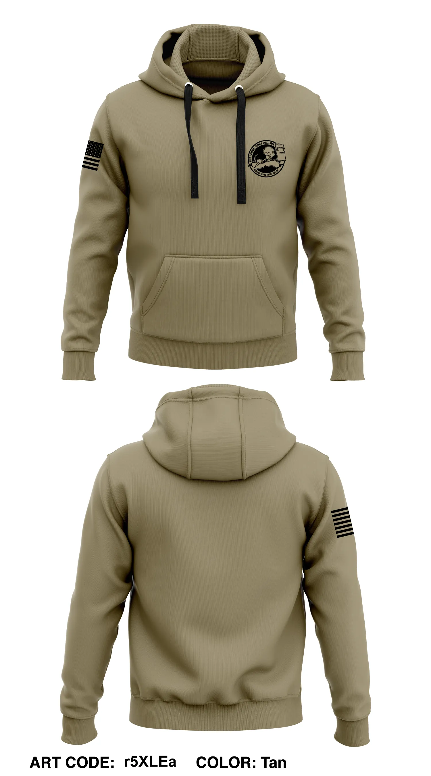 FINANCIAL CRIMES TASK FORCE Core Men's Hooded Performance Sweatshirt