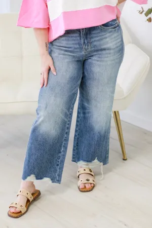 Finish First Judy Blue Magic Wide Leg Jeans