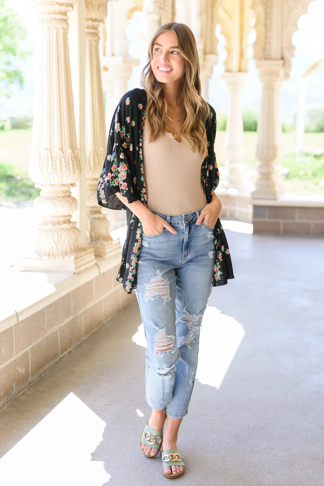 Florence High Waist Destroyed Boyfriend Jeans (22,24)