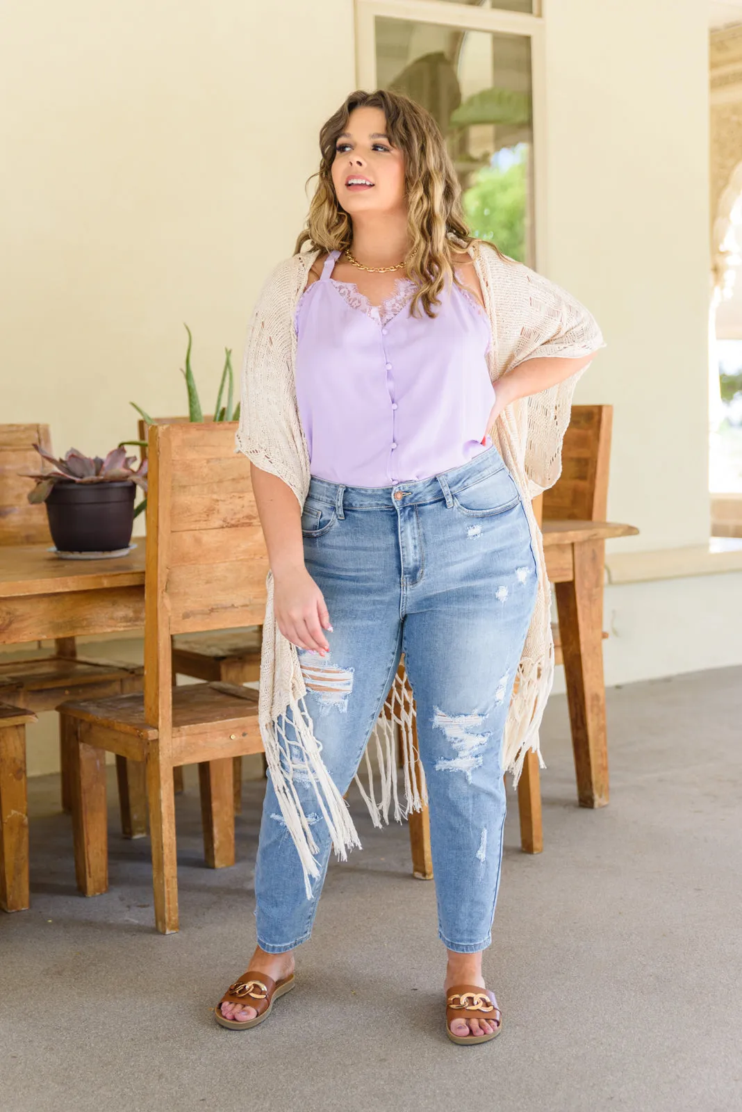 Florence High Waist Destroyed Boyfriend Jeans (22,24)