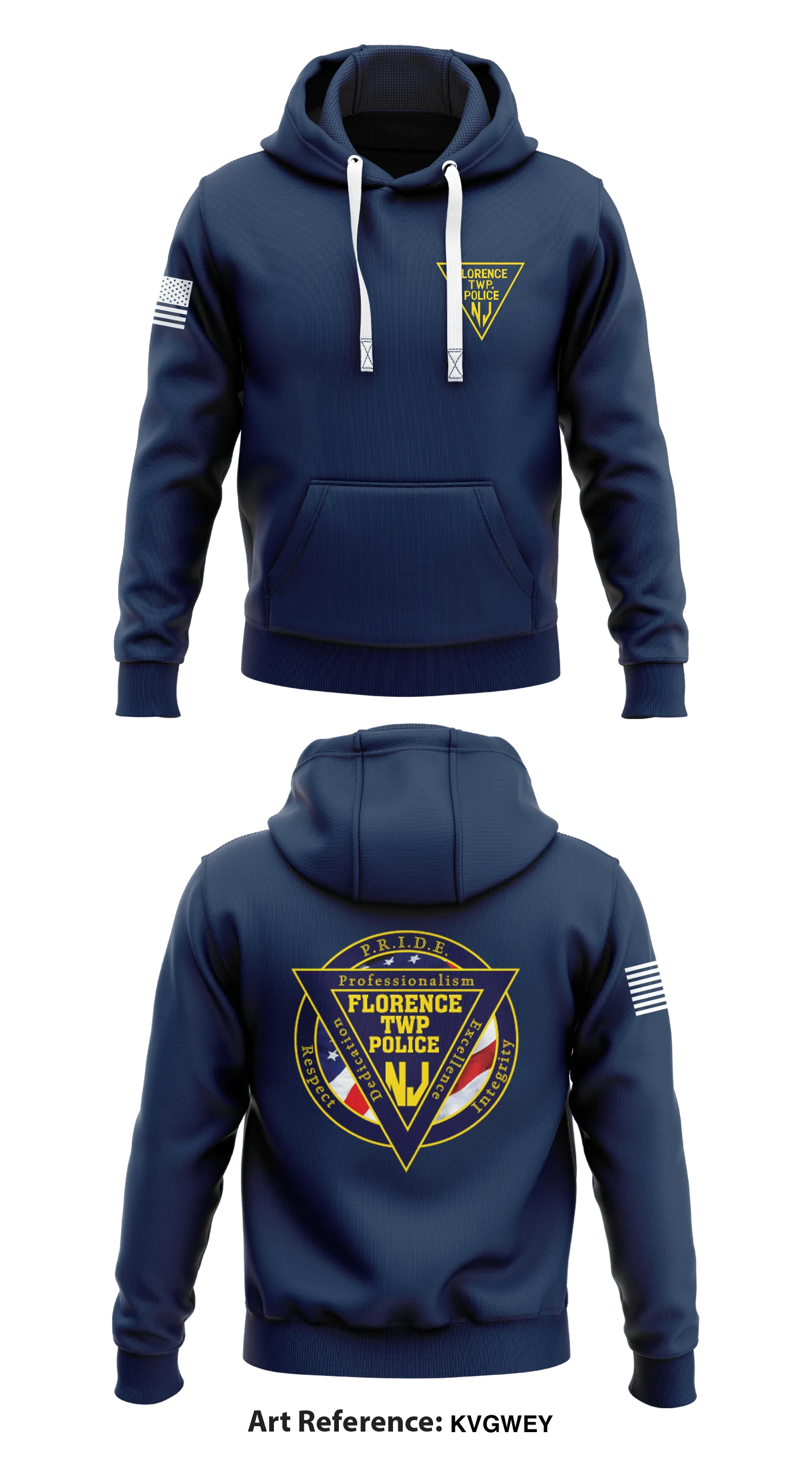 Florence Twp Police Dept Store 1  Core Men's Hooded Performance Sweatshirt - kvGWEy